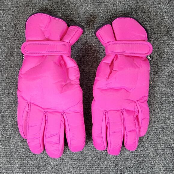Thinsulate Pink Winter Gloves Womens M/L Insulated Nylon Snow Cold Weather Gear - Picture 1 of 8